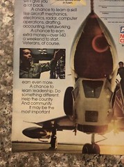 1974 US Air National Guard PRINT AD Aircraft Mechanic Skills Weekend VTG 1970s