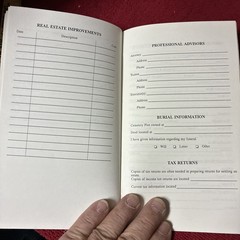 Political Ad Jeffrey Picolla Pennsylvania Personal Estate Inventory Booklet