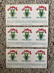 I’m a Safety Bug 9 Stickers – Safety Bug Club – Highway Users Federation – 1977