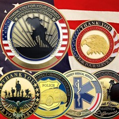 Thank You Coins Collectable Coin Commemorative Military Police Fire Teacher