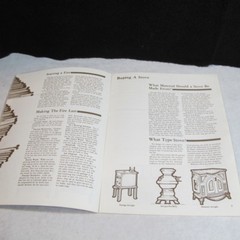 Vintage 1980 Heating With Wood Dept. of Energy Booklet ~ Firewood, Wood Stove,