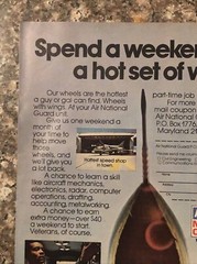 1974 US Air National Guard PRINT AD Aircraft Mechanic Skills Weekend VTG 1970s