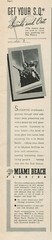 1937 MIAMI BEACH Vintage Print Ad MIAMI BEACH FLORIDA – GET YOUR S. Q*.
