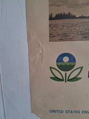 1972 US Environmental Protection Agency Poster Govt Printing Office 25 X 32
