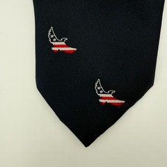 Vintage US Savings Bonds Volunteers Necktie Tie Navy Blue Eagle Americana