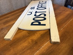Vintage United States Post Office Sign Wood 34″L 13.75″W USPS Postal Service