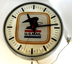 Vintage 60s Post Office Wall Clock – U.S. Mail USPS – Simplex 14″, Model 507-174