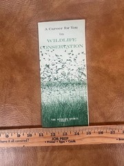 A Career in Wildlife Conservation Brochure Wildlife Society Washington DC 1960’s
