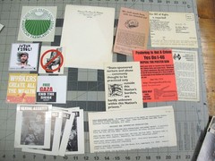 vtg 1960s – 90s political protest flyer and sticker archive lot 326 pcs Vietnam