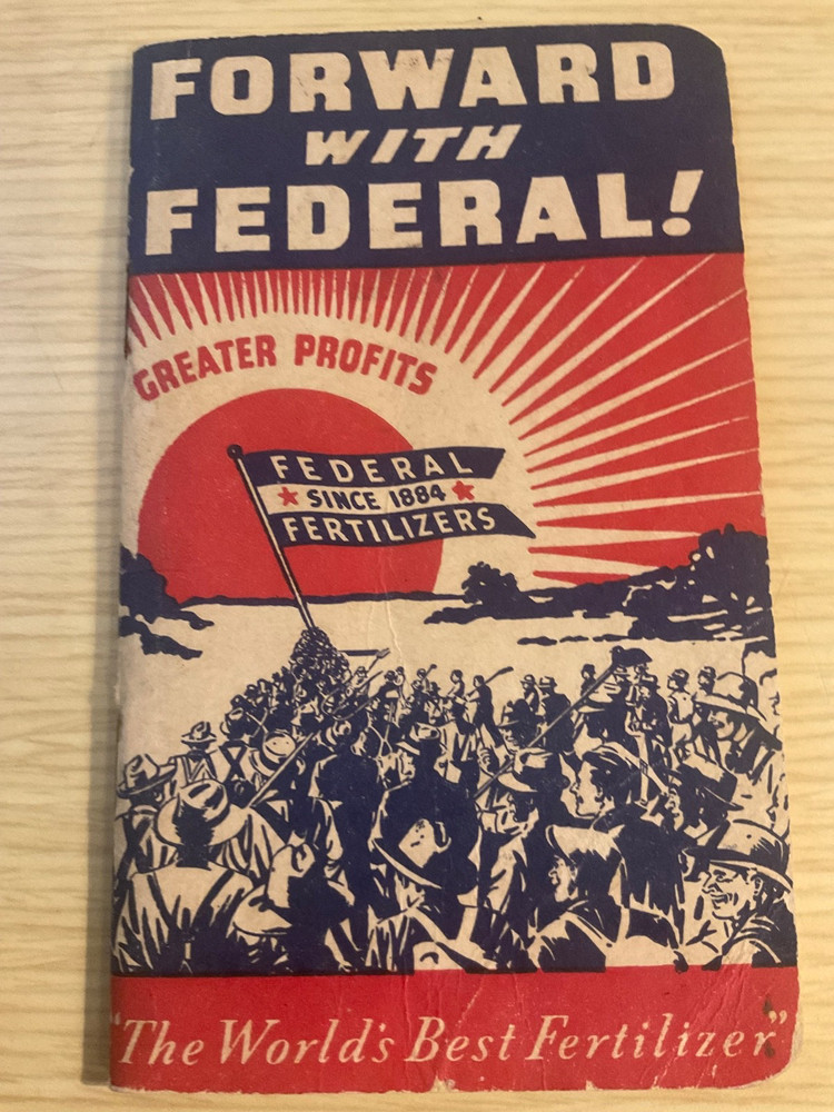 Vintage Forward With Federal Booklet Note Pad Pamphlet Advertising