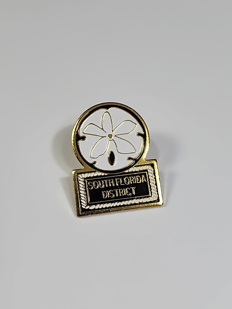 USPS South Florida District Lapel Pin United States Postal Service Sand Dollar