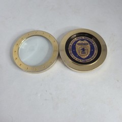 United States Postal Service Inspector Forensic Paper Weight / Magnifying Glass