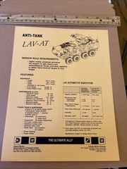 VTG Anti-Tank LAV-AT General Motors GM Tank Canada Military Vehicle Brochure