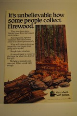 Woodsy Owl Firewood Collection awareness vintage poster 18″x12.5″