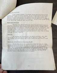 Vintage FBI Application Letter Paper LOT 1950s Government Dept of Justice