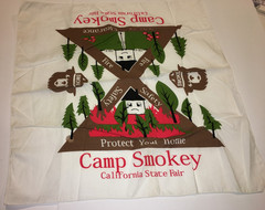 Smokey the Bear Bandana Camp California State Fair Wildfire Prevention 20″