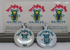 1977 Safety Bug Club Pinback & Stickers From Highway Users Federation