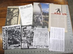 vtg 1960s – 90s protest punk Zines stickers newspapers archive of 99 pcs