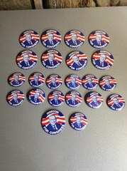 Lot of 22 Political Pins Pinback Button Pin Horton For Congress