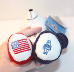 Group of 5 United States Post Office Plush Stamp Bears