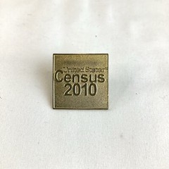 Lapel Pin United States Census 2010 Gold Tone Lapel/Hat/Tie Pin Promo Item
