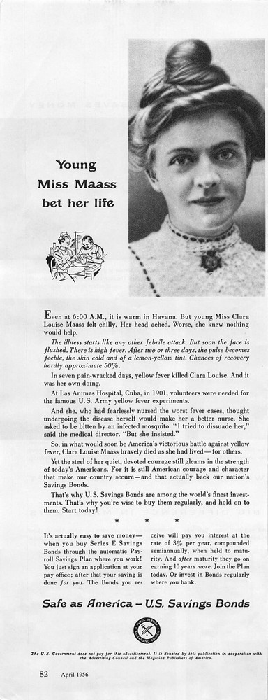US Savings Bond Print Ad Vintage Advertisement Government Public Service 1956