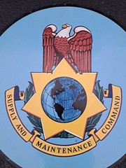 Supply And Maintenance Command Round Aluminum Sign
