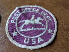 Lot 2 RARE 1955 UNITED STATES POST OFFICE DEPT USPS POSTAL SERVICE PATCH 3″