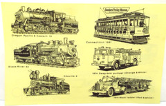 Vintage 1974 Fire Engine Truck by Decorative Decals 12.5″ x 6″ by John Terry