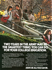 1989 US Army G.I. Bill College Fund Education vintage Print AD Advertisement