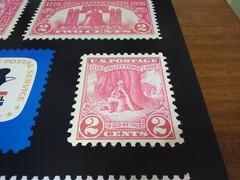 Vintage USPS Post Office Advertising Stamp Poster George Washington Liberty Bell