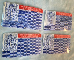 4 Vintage Vari-Vue Post Office Zip Cod 2-Letter State Abbreviation Flicker Cards