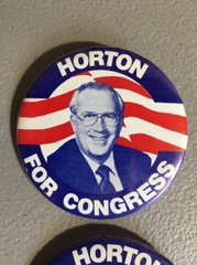 Lot of 22 Political Pins Pinback Button Pin Horton For Congress