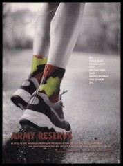 Army Reserve 2000s Print Advertisement Ad 2000 Sweet & Super Woman