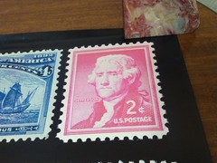 Vintage USPS Post Office Advertising Stamp Poster George Washington Liberty Bell