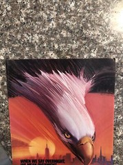 USPS Express Mail VTG 1980s PRINT AD 1986 Eagle Say Overnight Mean Overnight