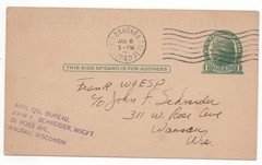 1949 K6NRA Santa Barbara US Naval Reserve QSL Card Ham Radio W9ESP Postcard
