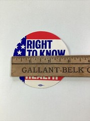 Right To Know Right To Health Sticker Vintage 1980s Original Decal Rare