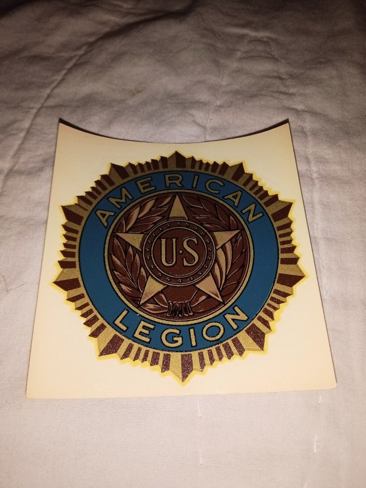 US American Legion Window Transfer Sticker New Old Stock