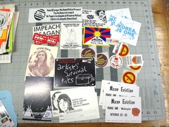 vtg 1960s – 90s political protest flyer and sticker archive lot 326 pcs Vietnam
