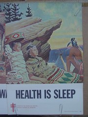 (4) NATIONAL TUBERCULOSIS ASSOCIATION Native American CHRISTMAS SEALS POSTER