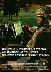 2007 US Army Strong Sergeant Jamerson Believing In Yourself Print AD