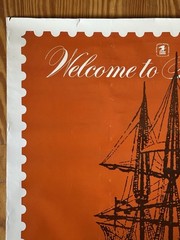 Original Large USPS US Post Office Stamp Poster Terrence McCaffrey Signed Rare