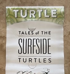 Surfside Florida Tales Of The Turtles City Light Post STREET BANNER 48″ x 24”