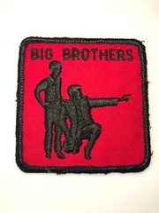 Vintage Big Brothers (Is Watching) Government Patch! Rare! Awesome! Red & Black!