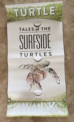 Surfside Florida Tales Of The Turtles City Light Post STREET BANNER 48″ x 24”