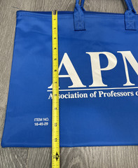 APM Association of Professors of Medicine Blue Zippered Tote Bag – Medical Promo