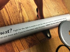 RARE 2006 CANADIAN NEW SMOKING BYLAWS POSTER PRO SMOKING FUNNY WITH SEXY WOMAN