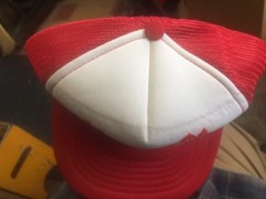 Snapback Mesh Trucker Cap Hat Yellowstone Park 1983 Bear Red White