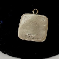 VINTAGE 14K WHITE GOLD U.S.POSTAL SERVICE CHARM PENDANT